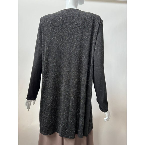 Delta Burke Metallic Thread Jacket  M Black  Metallic Polyester Made in USA - Picture 15 of 16